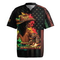 Steppin' into Juneteenth 1865 Rugby Jersey Melanin Cowgirl Grunge Style