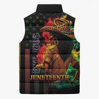 Steppin' into Juneteenth 1865 Sleeveless Puffer Jacket Melanin Cowgirl Grunge Style