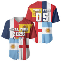 Custom World Football 2026 Final Four Baseball Jersey One Field One Dream