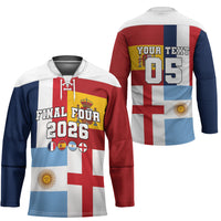 Custom World Football 2026 Final Four Hockey Jersey One Field One Dream