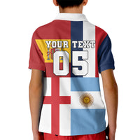 Custom World Football 2026 Final Four Kid Polo Shirt One Field One Dream