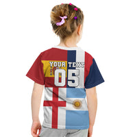 Custom World Football 2026 Final Four Kid T Shirt One Field One Dream
