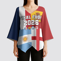 Custom World Football 2026 Final Four Kimono Sleeve Blouse One Field One Dream