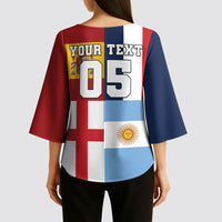Custom World Football 2026 Final Four Kimono Sleeve Blouse One Field One Dream