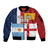 Custom World Football 2026 Final Four Sleeve Zip Bomber Jacket One Field One Dream