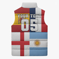 Custom World Football 2026 Final Four Sleeveless Puffer Jacket One Field One Dream