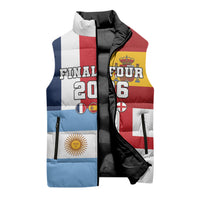 Custom World Football 2026 Final Four Sleeveless Puffer Jacket One Field One Dream