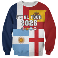Custom World Football 2026 Final Four Sweatshirt One Field One Dream