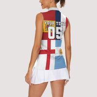 Custom World Football 2026 Final Four Women Sleeveless Polo Shirt One Field One Dream