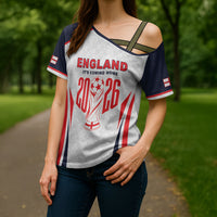 Custom World Football 2026 England Cross Shoulder Shirt Come On England