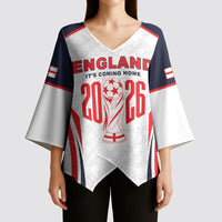Custom World Football 2026 England Kimono Sleeve Blouse Come On England