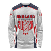 Custom World Football 2026 England Long Sleeve Shirt Come On England