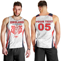 Custom World Football 2026 England Men Tank Top Come On England