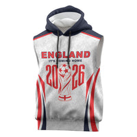 Custom World Football 2026 England Sleeveless Hoodie Come On England