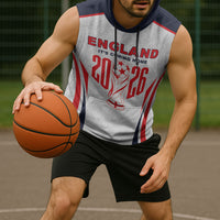 Custom World Football 2026 England Sleeveless Hoodie Come On England