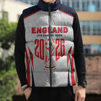 Custom World Football 2026 England Sleeveless Puffer Jacket Come On England