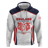 Custom World Football 2026 England Zip Hoodie Come On England