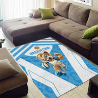 Argentina Rugby 2024 Area Rug Go Los Pumas Leopard Pattern LT05 - Wonder Print Shop