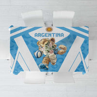 Argentina Rugby 2024 Tablecloth Go Los Pumas Leopard Pattern LT05 - Wonder Print Shop