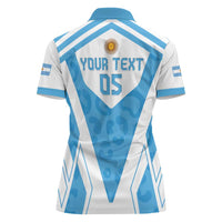 Custom Argentina Rugby 2024 Women Polo Shirt Go Los Pumas Leopard Pattern LT05 - Wonder Print Shop