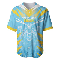 Custom Kings Saint Lucia Cricket Baseball Jersey Rise To Victory - Wonder Print Shop