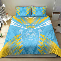 Kings Saint Lucia Cricket Bedding Set Rise To Victory - Wonder Print Shop