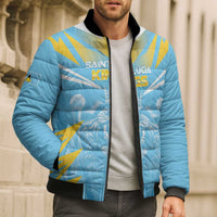 Custom Kings Saint Lucia Cricket Bomber Puffer Jacket Rise To Victory - Wonder Print Shop