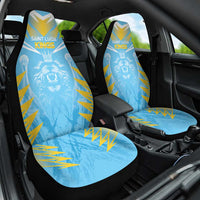 Kings Saint Lucia Cricket Car Seat Cover Rise To Victory - Wonder Print Shop