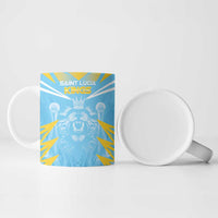 Custom Kings Saint Lucia Cricket Ceramic Mug Rise To Victory - Wonder Print Shop