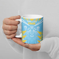 Custom Kings Saint Lucia Cricket Ceramic Mug Rise To Victory - Wonder Print Shop