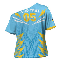Custom Kings Saint Lucia Cricket Cross Shoulder Shirt Rise To Victory - Wonder Print Shop