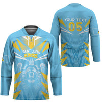 Custom Kings Saint Lucia Cricket Hockey Jersey Rise To Victory - Wonder Print Shop
