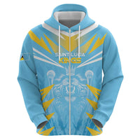 Custom Kings Saint Lucia Cricket Hoodie Rise To Victory - Wonder Print Shop