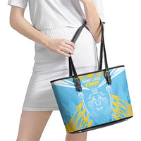 Kings Saint Lucia Cricket Leather Tote Bag Rise To Victory - Wonder Print Shop
