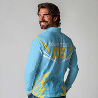 Custom Kings Saint Lucia Cricket Long Sleeve Polo Shirt Rise To Victory - Wonder Print Shop