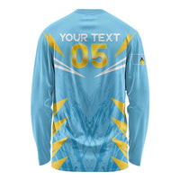 Custom Kings Saint Lucia Cricket Long Sleeve Shirt Rise To Victory - Wonder Print Shop