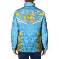 Custom Kings Saint Lucia Cricket Padded Jacket Rise To Victory - Wonder Print Shop