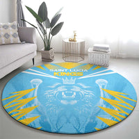 Kings Saint Lucia Cricket Round Carpet Rise To Victory - Wonder Print Shop