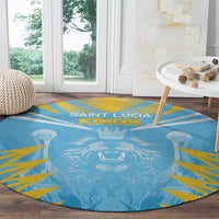 Kings Saint Lucia Cricket Round Carpet Rise To Victory - Wonder Print Shop