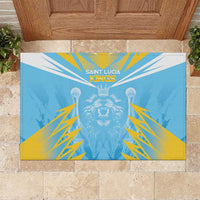 Kings Saint Lucia Cricket Rubber Doormat Rise To Victory - Wonder Print Shop