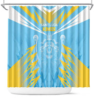 Kings Saint Lucia Cricket Shower Curtain Rise To Victory - Wonder Print Shop