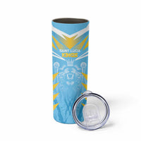 Custom Kings Saint Lucia Cricket Skinny Tumbler Rise To Victory - Wonder Print Shop