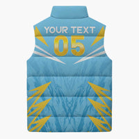 Custom Kings Saint Lucia Cricket Sleeveless Puffer Jacket Rise To Victory - Wonder Print Shop