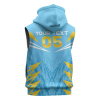 Custom Kings Saint Lucia Cricket Sleeveless Zip Hoodie Rise To Victory - Wonder Print Shop