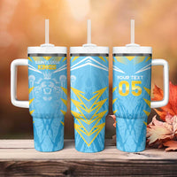Custom Kings Saint Lucia Cricket Tumbler With Handle Rise To Victory - Wonder Print Shop