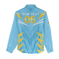 Custom Kings Saint Lucia Cricket Women Casual Shirt Rise To Victory - Wonder Print Shop