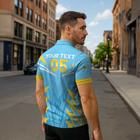 Custom Kings Saint Lucia Cricket Zipper Polo Shirt Rise To Victory - Wonder Print Shop