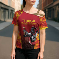 Custom Trinbago Cricket Knight Riders Cross Shoulder Shirt Go Champs - Wonder Print Shop