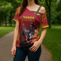 Custom Trinbago Cricket Knight Riders Cross Shoulder Shirt Go Champs - Wonder Print Shop