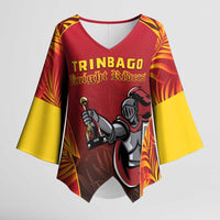 Custom Trinbago Cricket Knight Riders Kimono Sleeve Blouse Go Champs - Wonder Print Shop